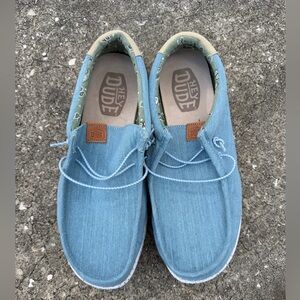 Hey Dude Denim Blue Loafers